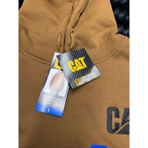High Quality Tan Caterpillar Men’s Large Hoodie!  #workwear - Picture 2 of 3